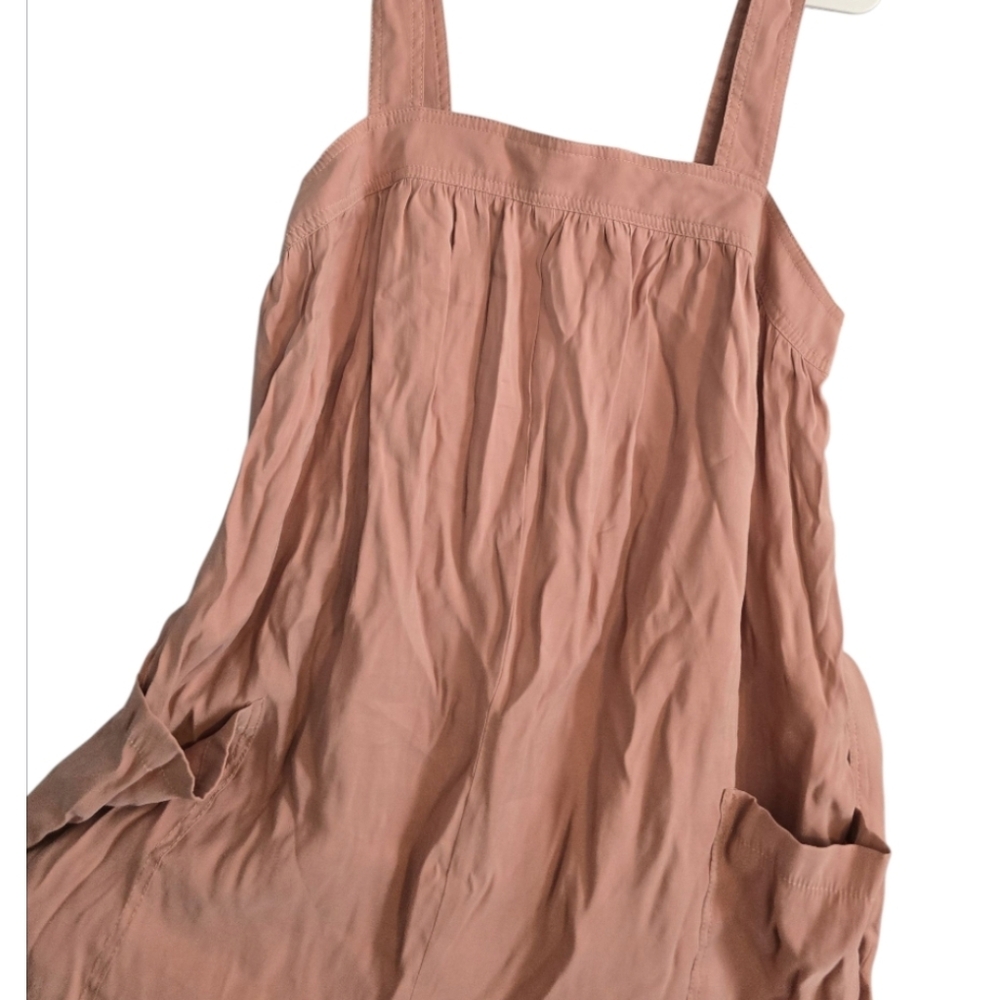 Lou & Grey Muave Pink Wide Leg Belted Jumpsuit Size Large In EUC - Picture 2 of 6